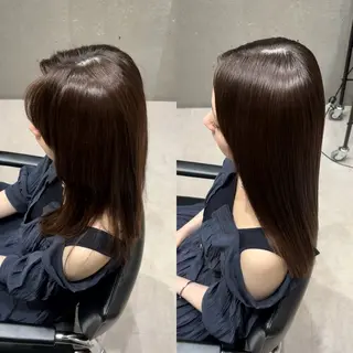 セミロング 髪質改善ヘアケア 艶髪特化/上田のヘアスタイル