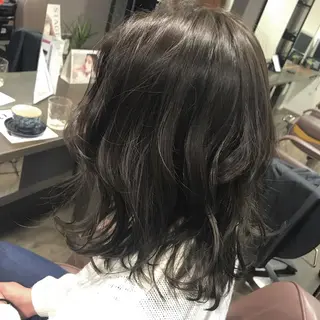 ミディアム カラー pep natsumiのヘアスタイル