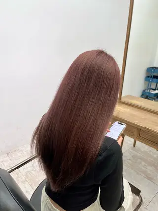 カラー 縮毛矯正／艶カラー アオキタイキのヘアスタイル