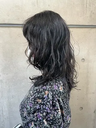 ミディアム パーマ 銀座No.1髪質改善 縮毛矯正/本木のヘアスタイル