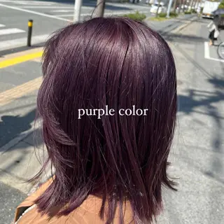 ミディアム カラー ヘアアレンジ Heath 姪浜 ⌇フタバのヘアスタイル