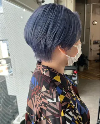 ショート カラー lani ブリーチ /ダブルカラーのヘアスタイル