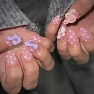 ネイル 𝙃𝙖𝙧𝙪⋆ ˚꩜｡個性派のネイルデザイン