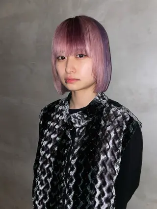 ショート カラー ブリーチ✧︎デザイン ゆうのヘアスタイル