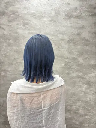 ミディアム カラー ルプラボウ/豊川 篠島 みなみのヘアスタイル