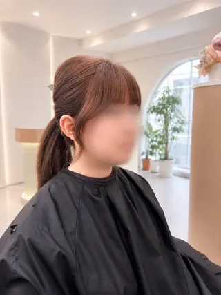 セミロング レイヤー🇰🇷 韓国ヘア💕トモミのヘアスタイル