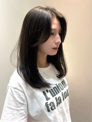 ロング 顔周り/レイヤー カット🎀ヒラバルのヘアスタイル