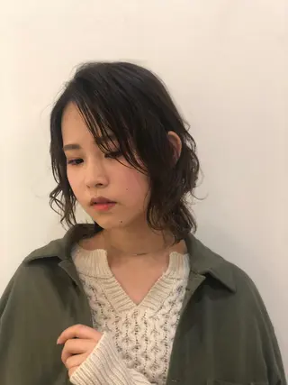 ミディアム カラー パーマ リリー /Men's/パーマのヘアスタイル