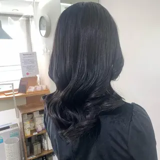 セミロング デジタルパーマ🫧 韓国風ヘア🫧サクラのヘアスタイル