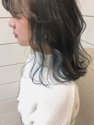 ミディアム カラー 赤み消し/透明感 🪽◝✩ 武者春花のヘアスタイル