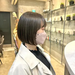 ショート 縮毛矯正・似合わせ タナカ レイヤのヘアスタイル