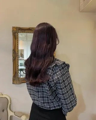 セミロング カラー ヘアアレンジ 山口 樹里のヘアスタイル