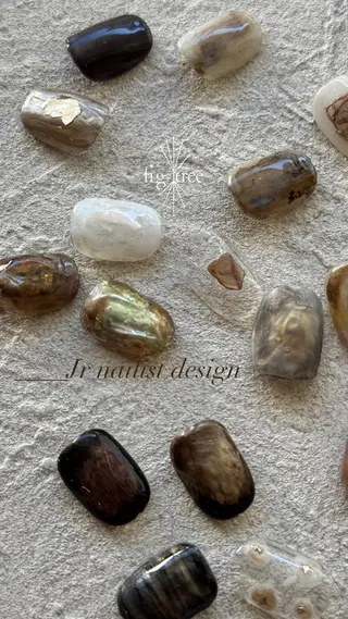 ネイル fig tree所属・fig  tree 地爪育成モニターのネイルデザイン