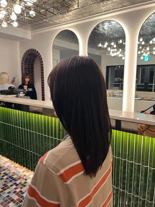 ロング カラー SHU｜レイヤー カット/パーマのヘアスタイル