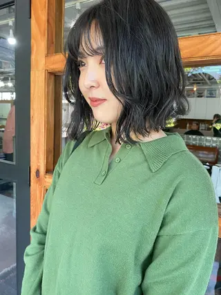パーマ なぎ🌿.∘[ボブ, ニュアンスカラー]のヘアスタイル