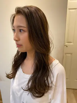 セミロング solo店長 大橋康智のヘアスタイル