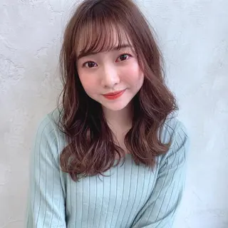 ロング カラー パーマ 進 詩織のヘアスタイル