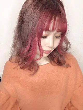 ショート カラー ヘアアレンジ cherir髪質改善 パーソナルカラー診断のヘアスタイル