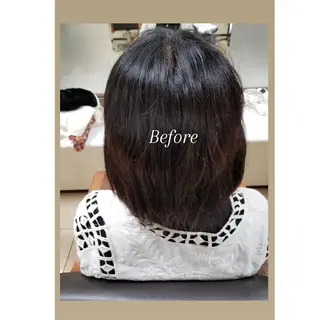 ミディアム カラー 渋谷 りなのヘアスタイル