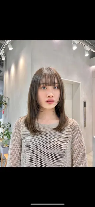 ミディアム 表参道レイヤー Kinoのヘアスタイル