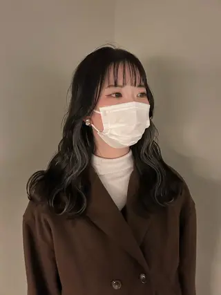 ロング カラー パーマ ヘアアレンジ メンズ キッズ ネイル マツエク・マツパ アイブロウ 薄暮 マツイ レンのヘアスタイル