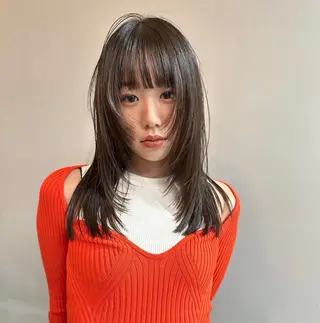 ロング ヘアアレンジ ボブ/顔周りレイヤー 似合わせcut🪽のヘアスタイル