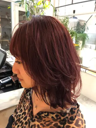 ミディアム カラー 🟩くすみカラー/ボ ブ/ショート/大司のヘアスタイル