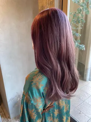 ロング カラー 韓国ボブ👩🇰🇷 小野絢未のヘアスタイル