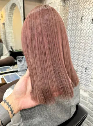 ミディアム カラー 🫧透明感ケアカラー 守利🫧のヘアスタイル