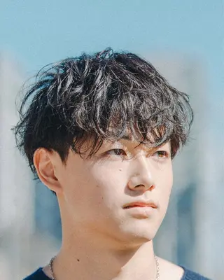 ショート パーマ メンズ SLASHメンズ専門 山口孔聖のヘアスタイル