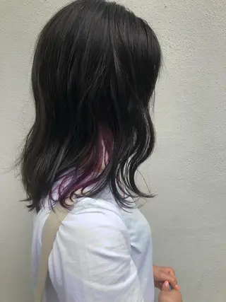 ミディアム カラー 髪質改善/艶髪 やまなかのヘアスタイル