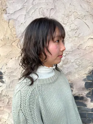 セミロング パーマ 🩵小野 えりか🩷のヘアスタイル