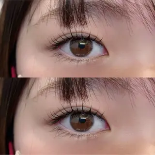 マツエク・マツパ 🎀モテ暖色× 艶カラーちな🎀のマツエク・マツパデザイン