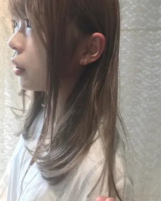 セミロング ヒラヤマ ユウスケのヘアスタイル