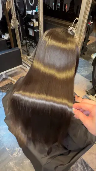 ロング 店長 ハイトーン× 髪質改善/舘野 涼太のヘアスタイル