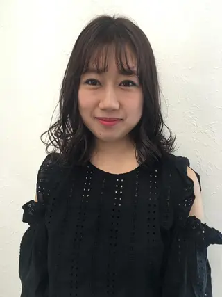 ミディアム カラー 🤍2nd🤍田所 美希のヘアスタイル