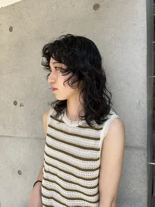 ミディアム パーマ ボブとパーマの達人 /美容室難民の方是非のヘアスタイル