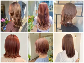 ロング カラー 安永 涼のヘアスタイル