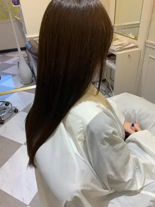 ロング カラー 粟田 めぐみのヘアスタイル