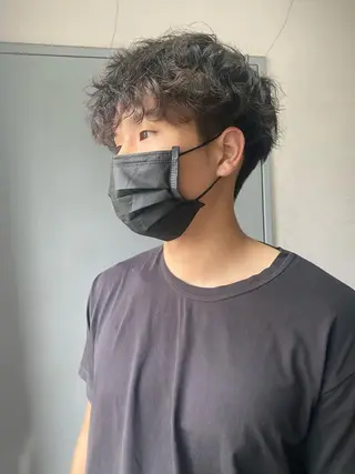 パーマ メンズ 竹内 柚子のヘアスタイル
