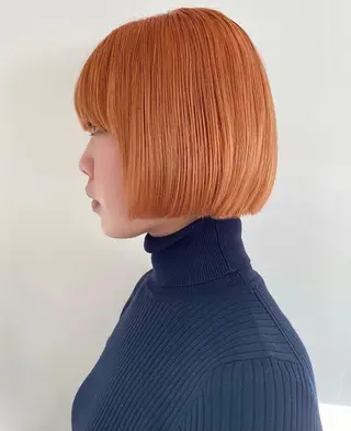 カラー ブリーチカラー🎀 韓国風/寺門美優のヘアスタイル