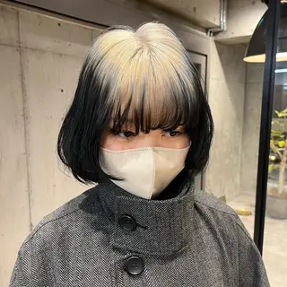 ミディアム カラー 最強デザインカラー/ ブリーチ/アヤミ🌟のヘアスタイル