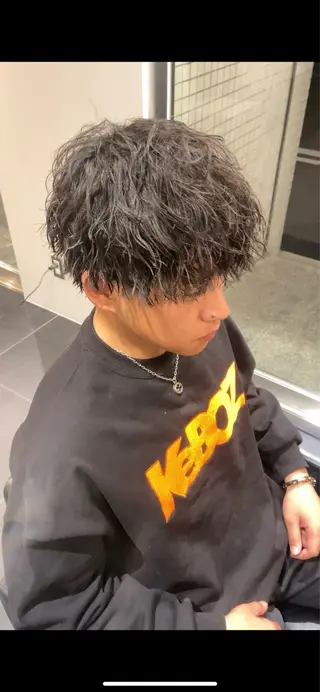 パーマ メンズ 松下 恭佑のヘアスタイル