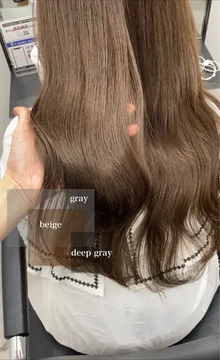 ロング カラー 顔骨格似合わせカット 乾陽菜のヘアスタイル