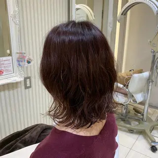 ミディアム 銀座シロー　村山 レツのヘアスタイル