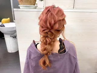 ロング ヘアアレンジ 🗻飯田誠也🗻 カットカラー得意のヘアスタイル