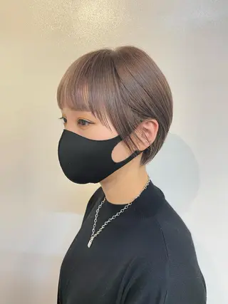 ショート カラー h a k u 大倉 卓人のヘアスタイル