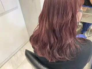 ミディアム カラー ヘアアレンジ オリーブ透明感カラー 表参道/MIKUのヘアスタイル