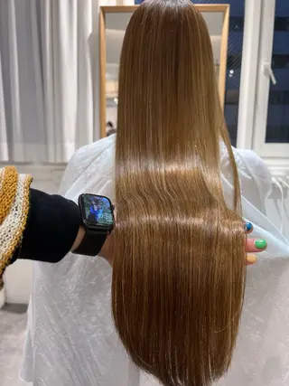 ロング カラー MIZUHO / ダブルカラー髪質改善のヘアスタイル