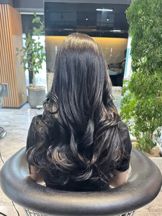 セミロング カラー 韓国艶髪/透明感 カラー/ひなののヘアスタイル